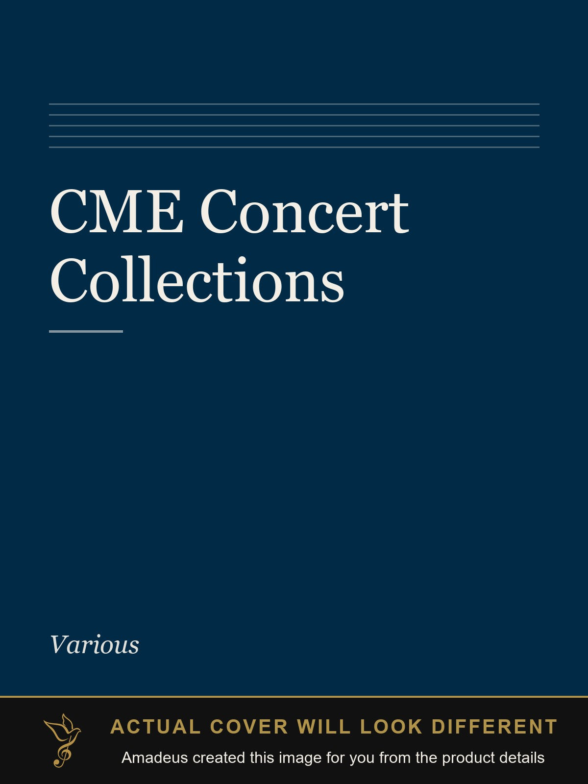 CME Concert Collections - Amadeus created this image from the product details; the actual cover will look different