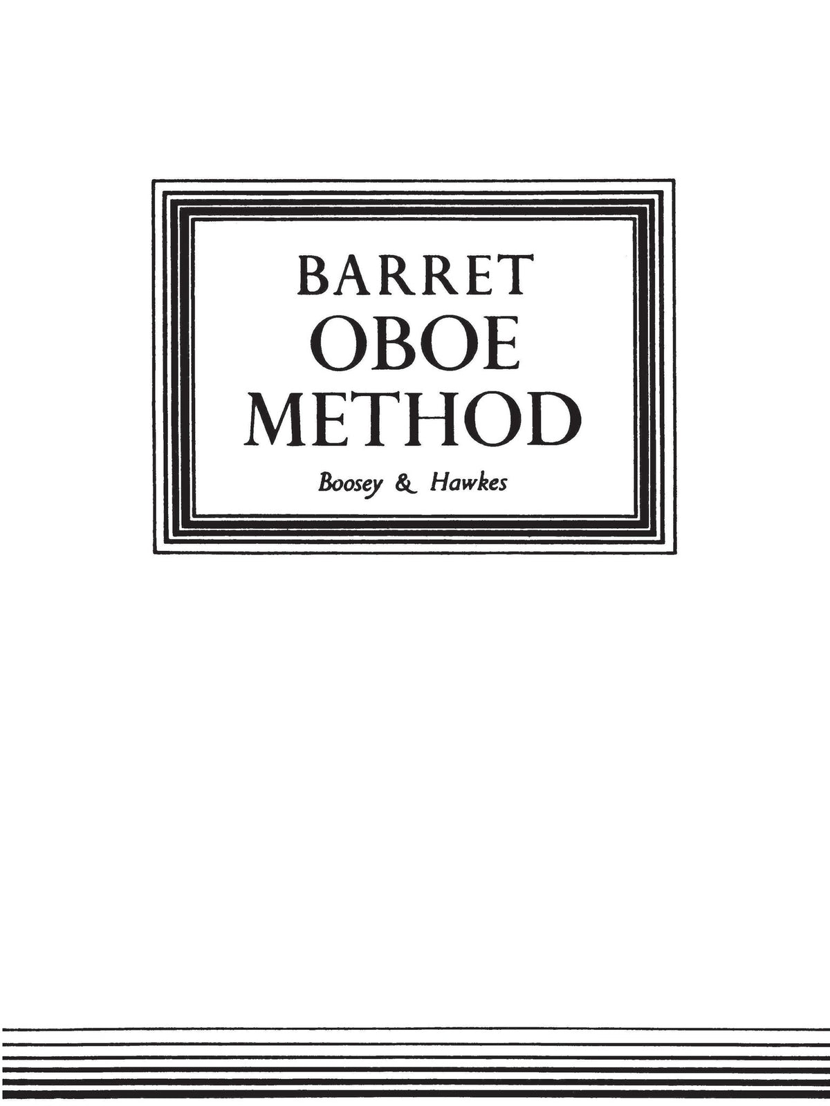 Product Cover for Oboe Method