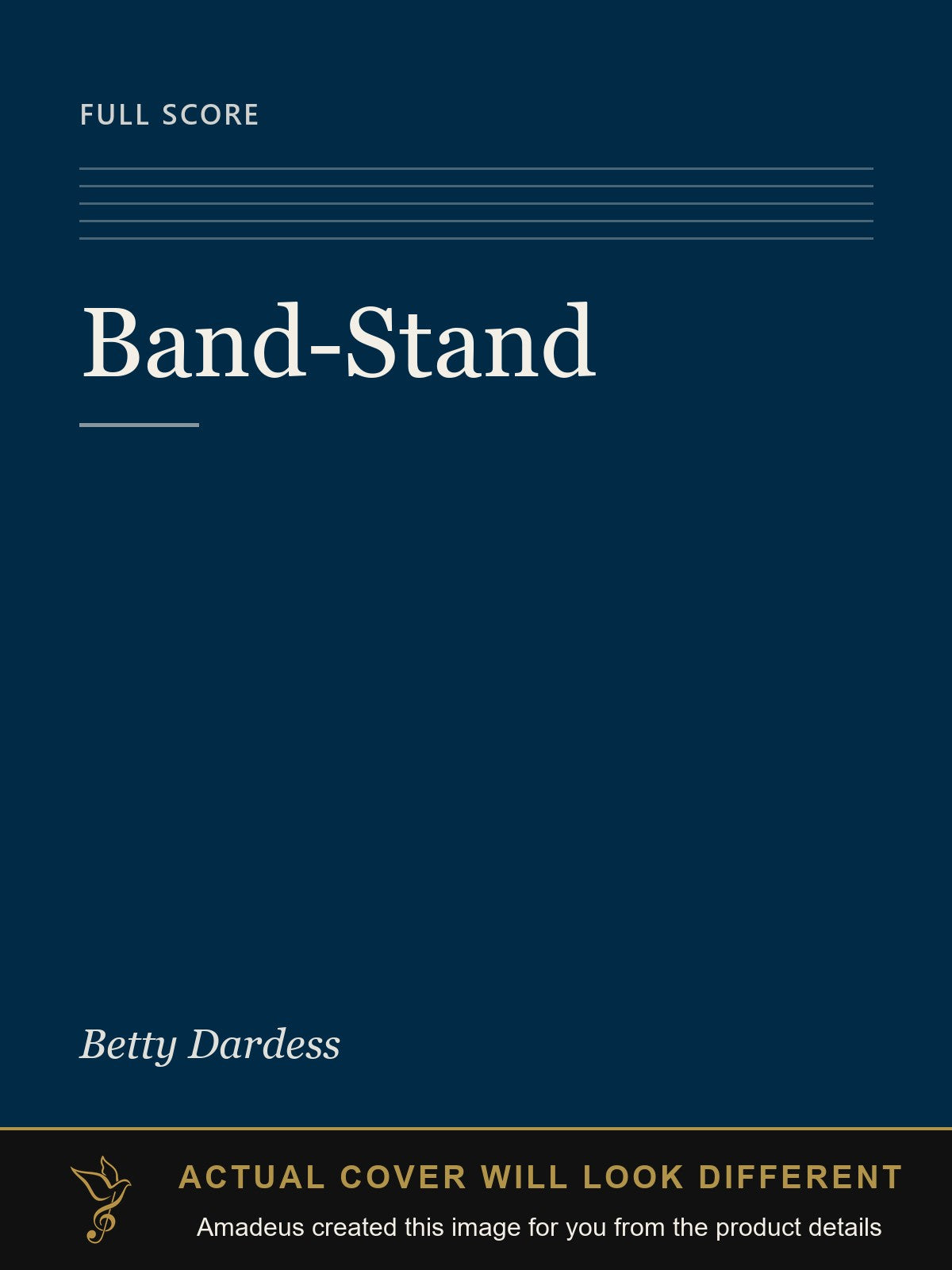 Band-Stand - Amadeus created this image from the product details; the actual cover will look different