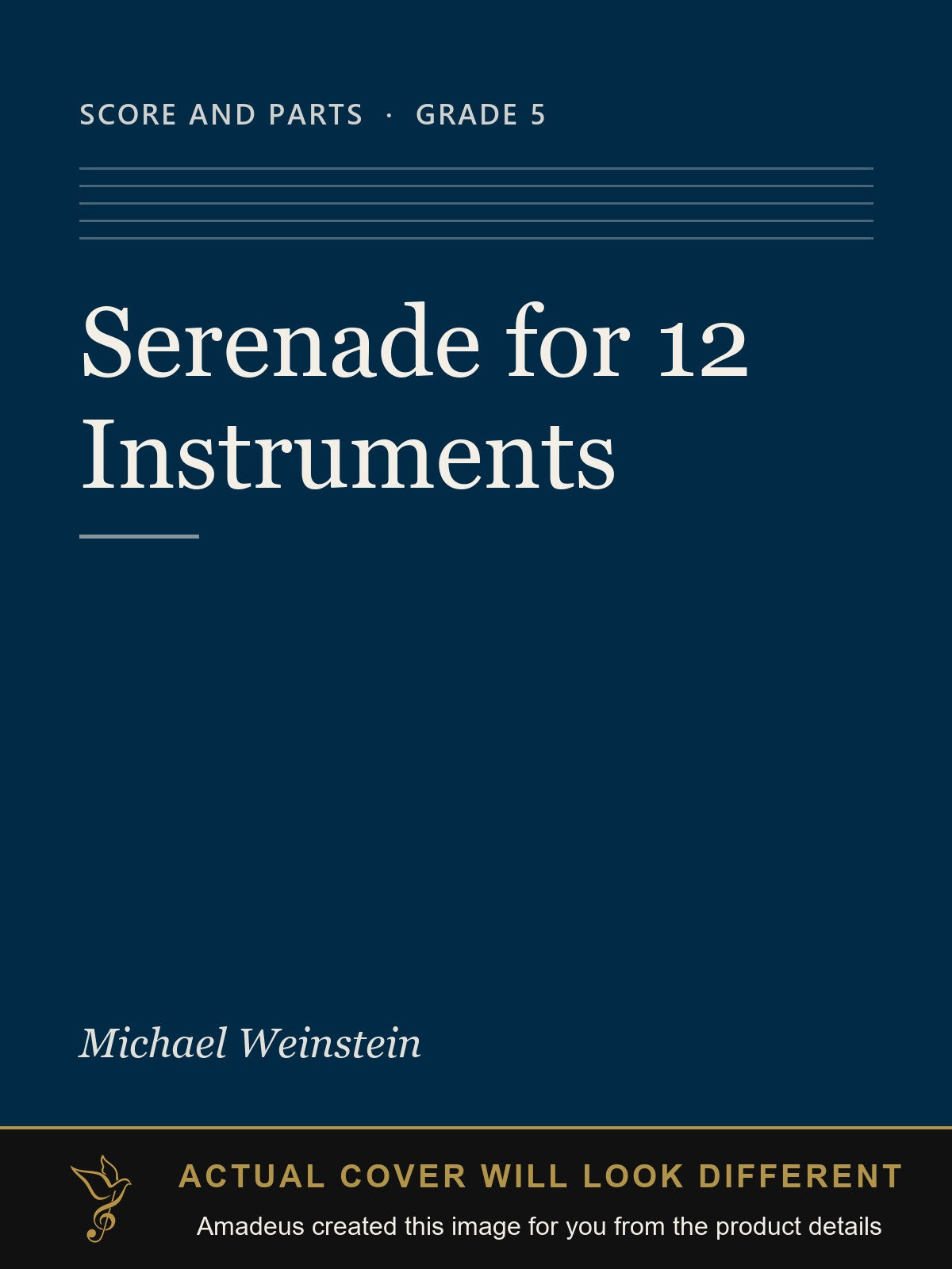 Serenade for 12 Instruments - Amadeus created this image from the product details; the actual cover will look different
