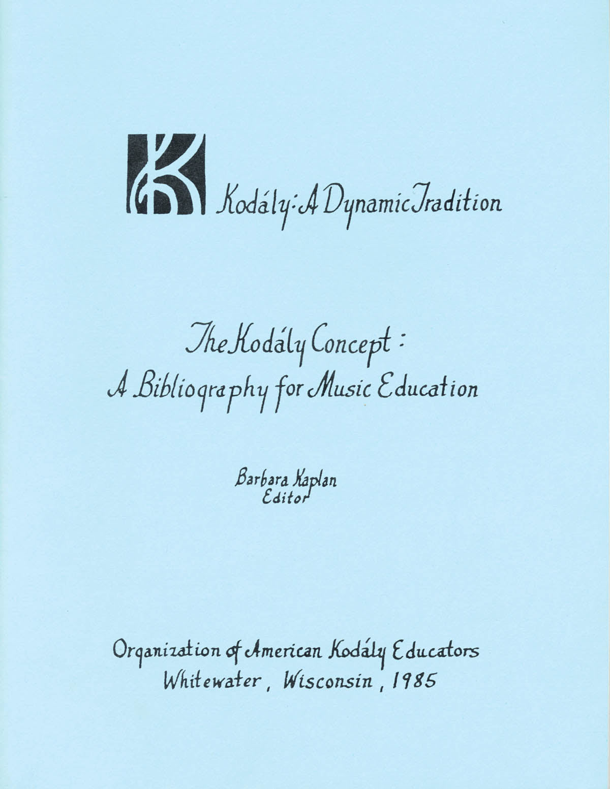 Product Cover for The Kodály Concept: A Bibliography for Music Education