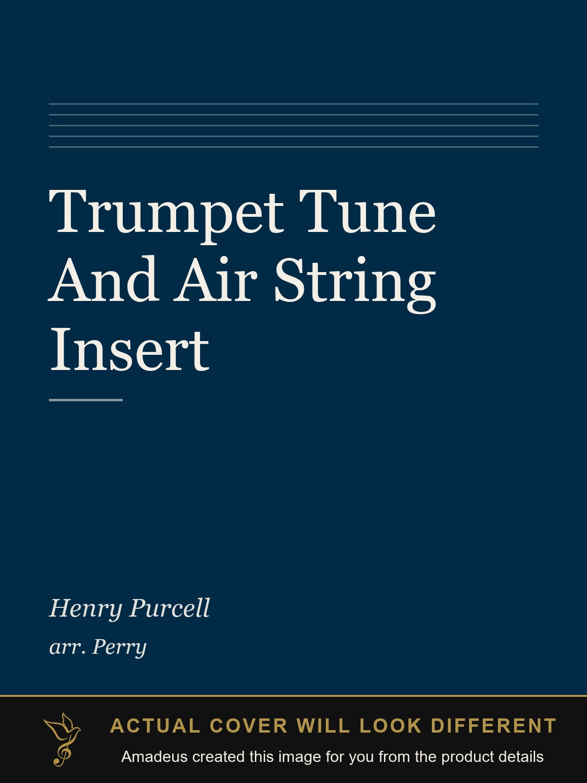 Trumpet Tune And Air String Insert - Amadeus created this image from the product details; the actual cover will look different