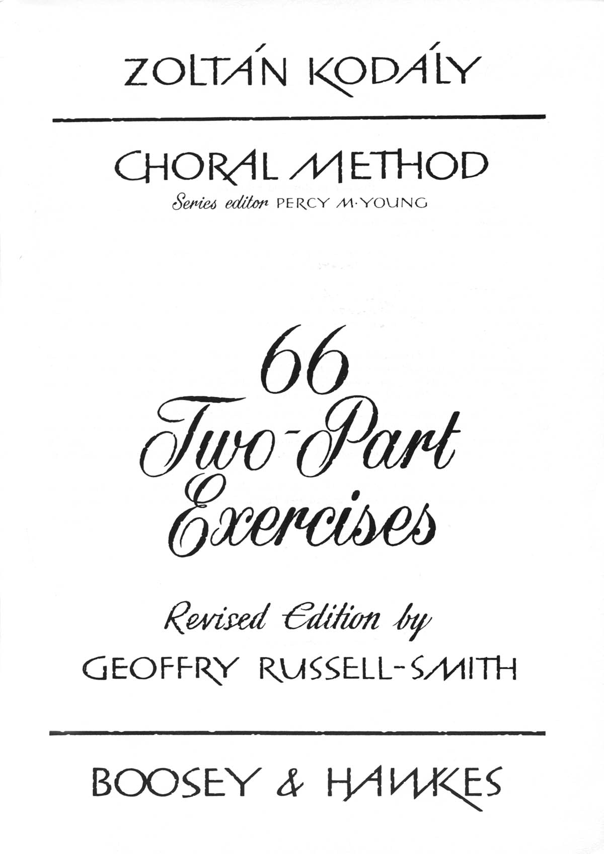 Product Cover for 66 Two-Part Exercises