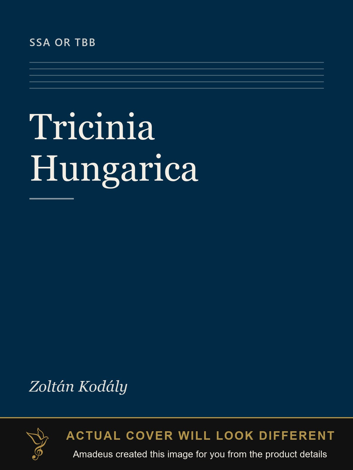 Tricinia Hungarica - Amadeus created this image from the product details; the actual cover will look different