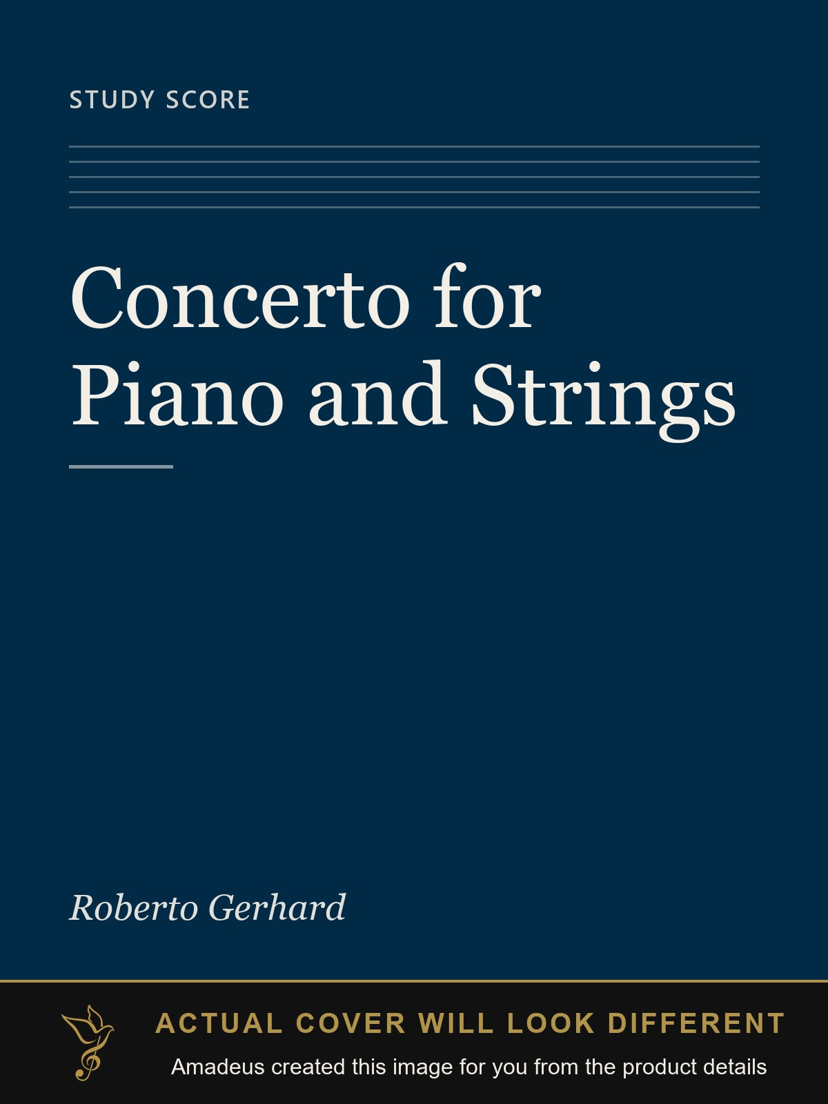 Concerto for Piano and Strings - Amadeus created this image from the product details; the actual cover will look different