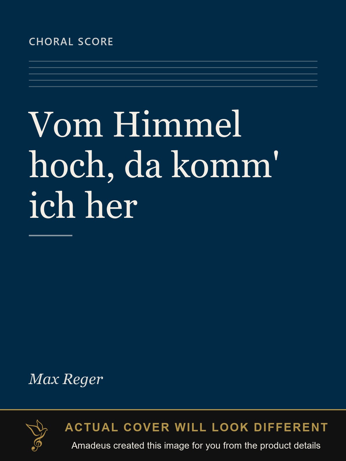 Vom Himmel hoch, da komm' ich her - Amadeus created this image from the product details; the actual cover will look different