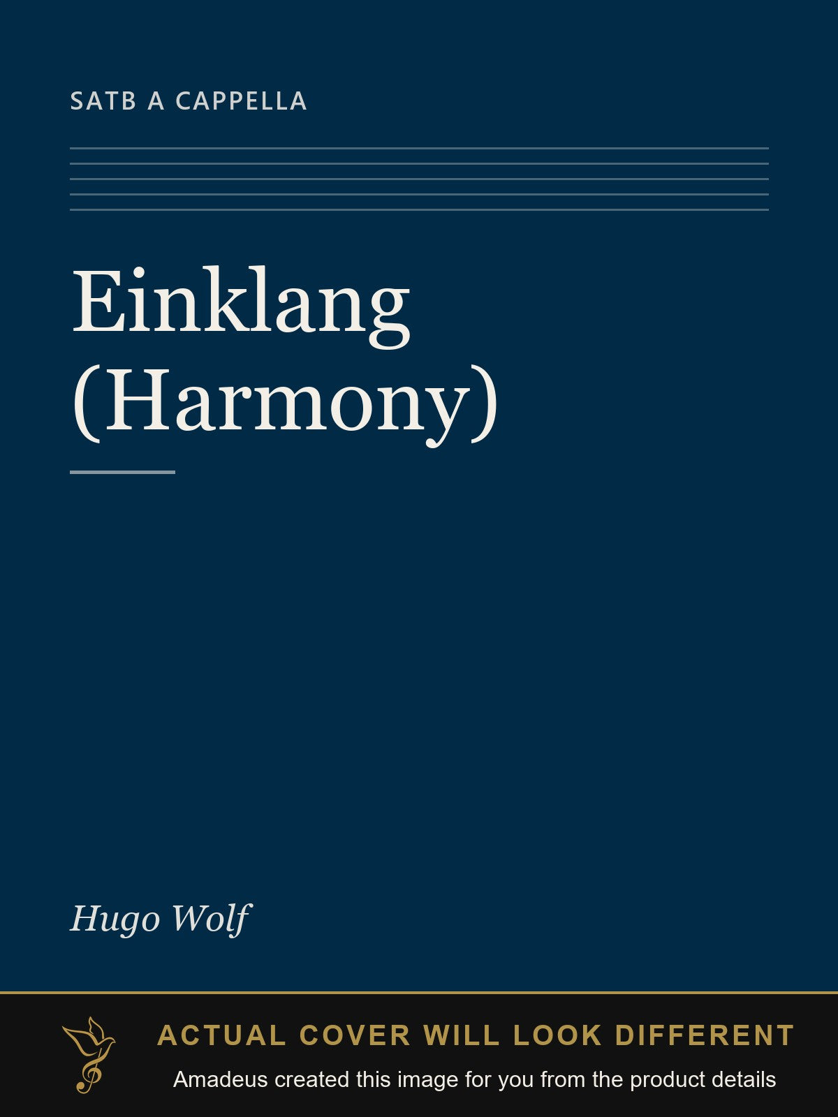 Einklang (Harmony) - Amadeus created this image from the product details; the actual cover will look different