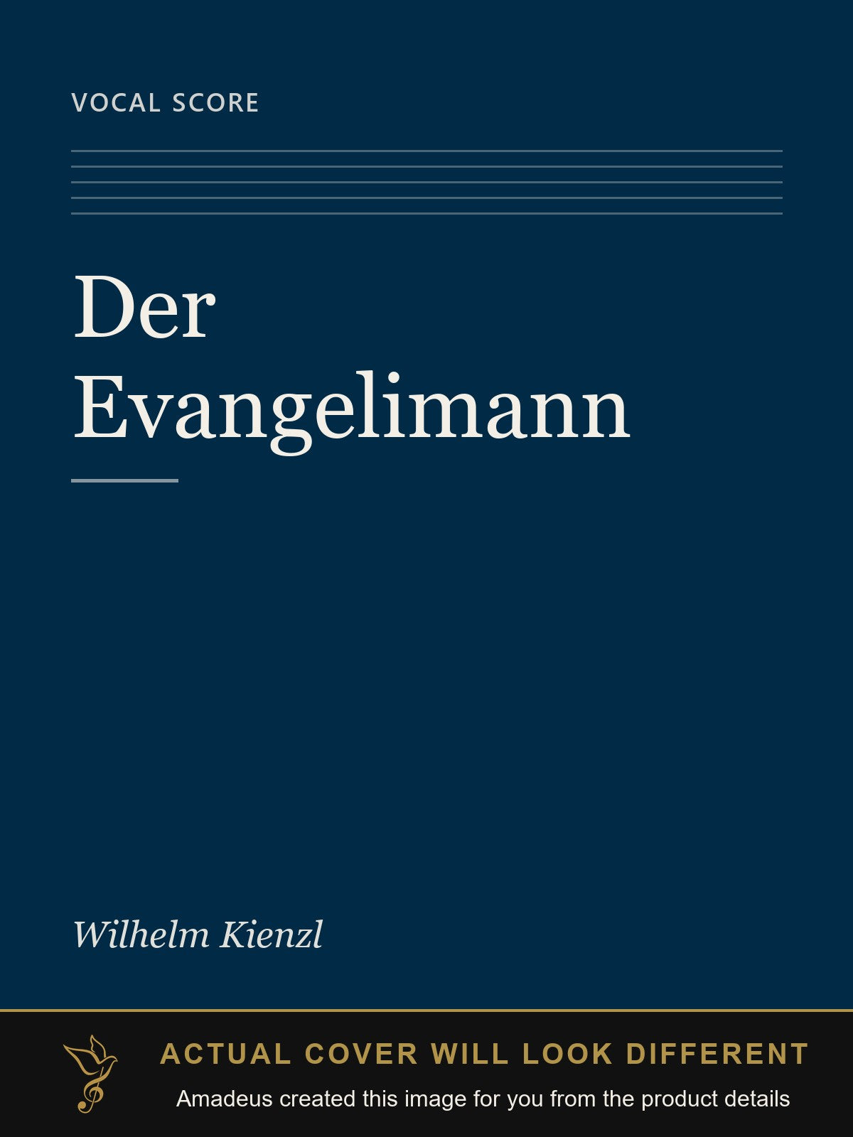 Der Evangelimann - Amadeus created this image from the product details; the actual cover will look different
