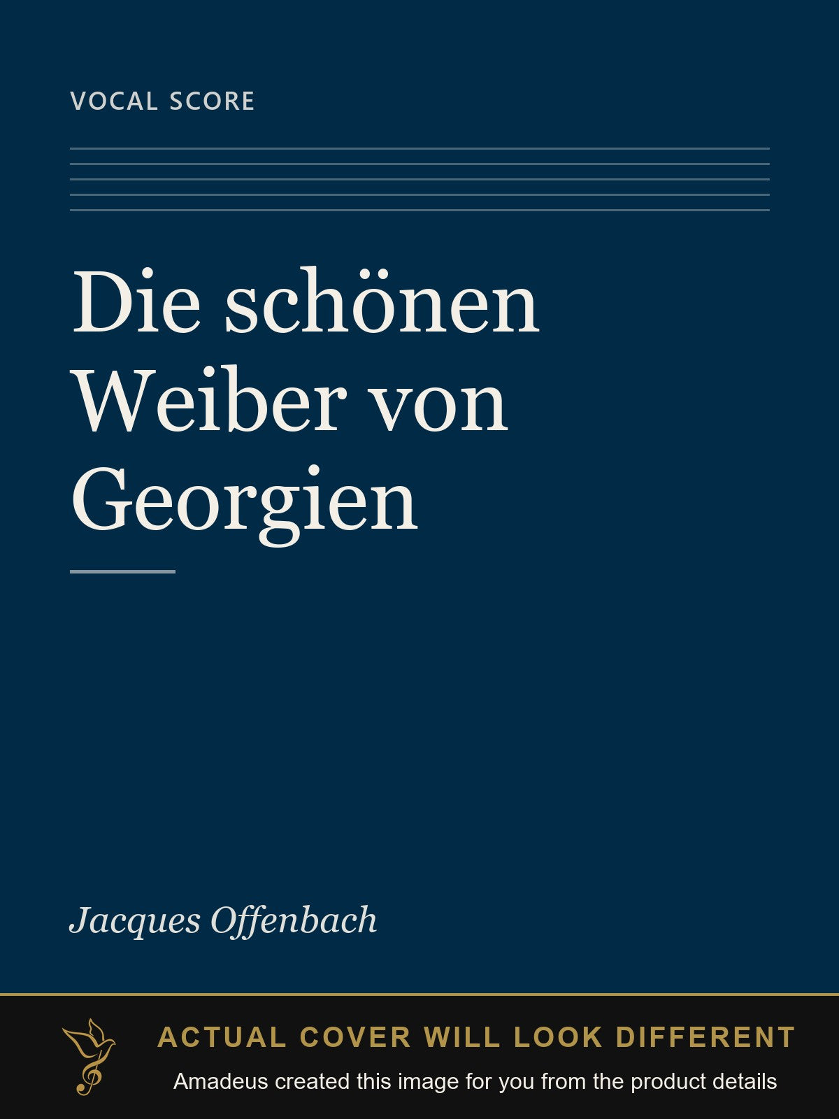Die schönen Weiber von Georgien - Amadeus created this image from the product details; the actual cover will look different