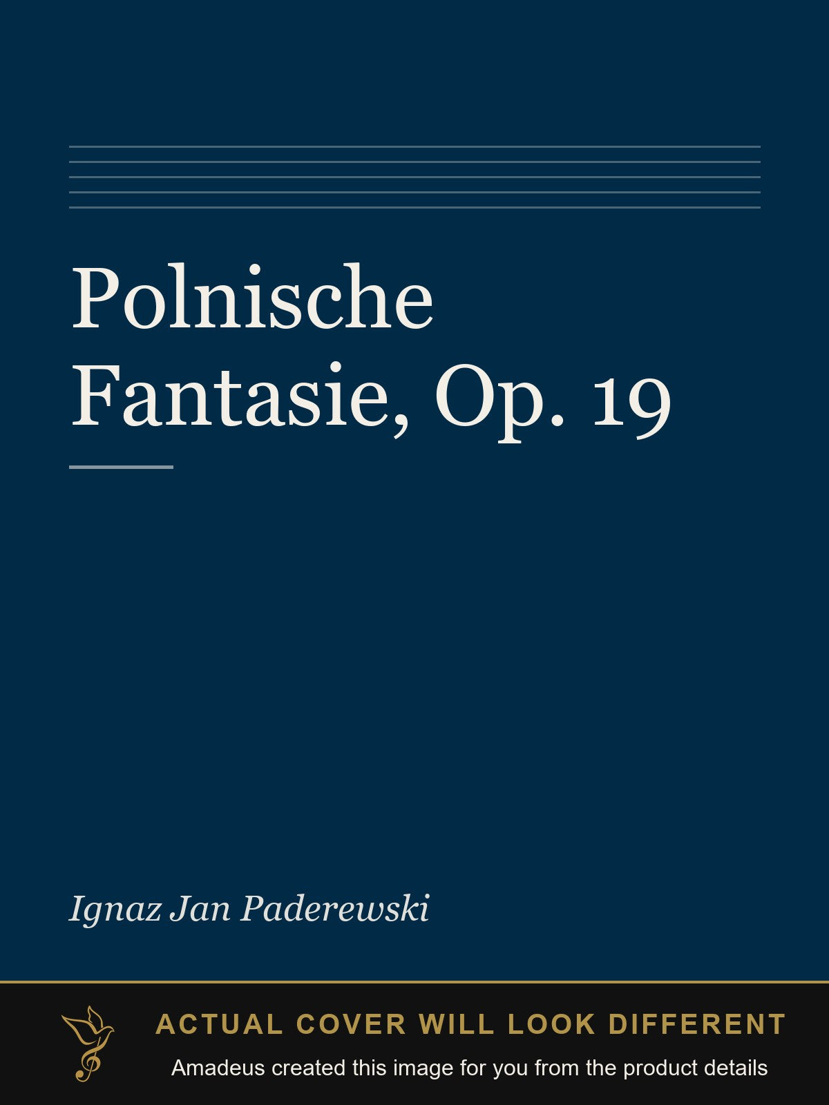 Polnische Fantasie, Op. 19 - Amadeus created this image from the product details; the actual cover will look different