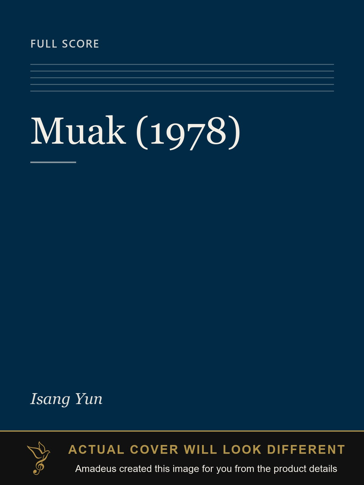 Muak (1978) - Amadeus created this image from the product details; the actual cover will look different