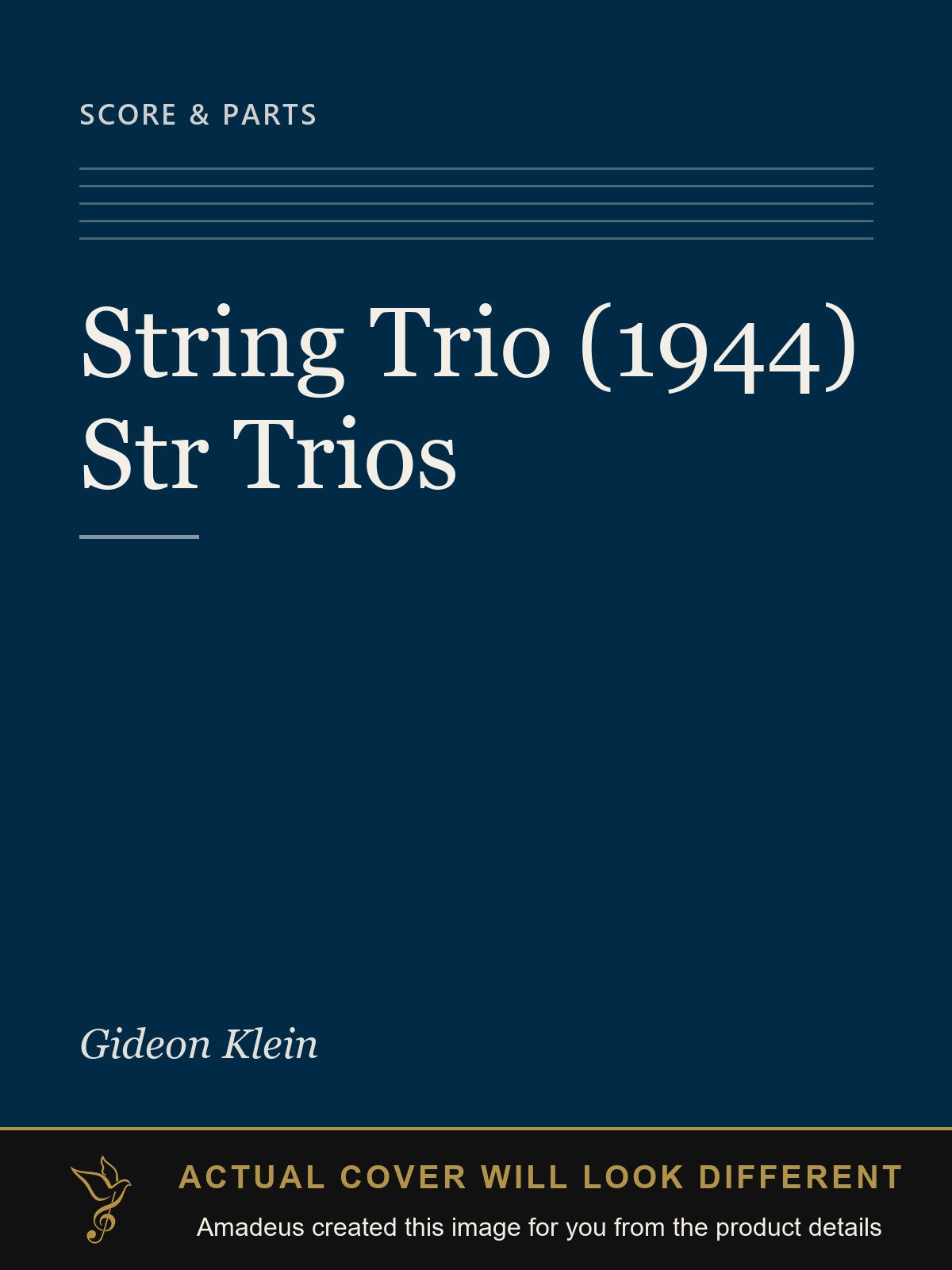 String Trio (1944) Str Trios - Amadeus created this image from the product details; the actual cover will look different