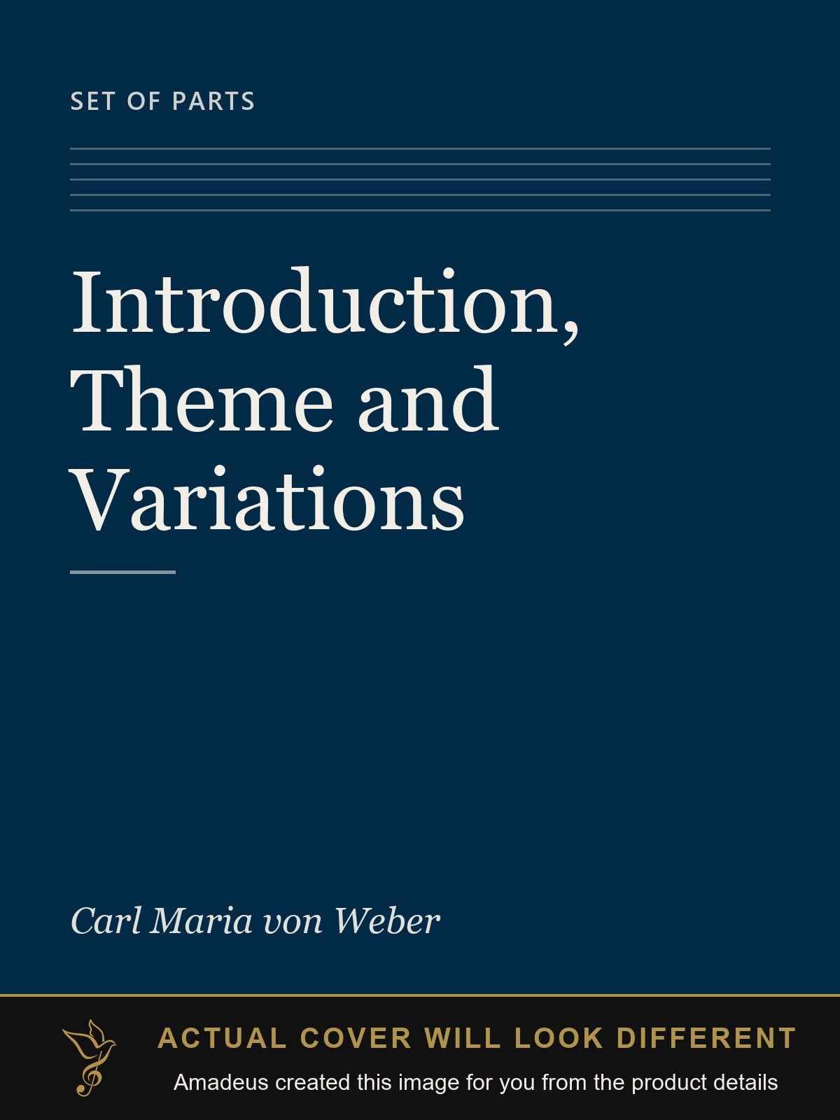 Introduction, Theme and Variations - Amadeus created this image from the product details; the actual cover will look different