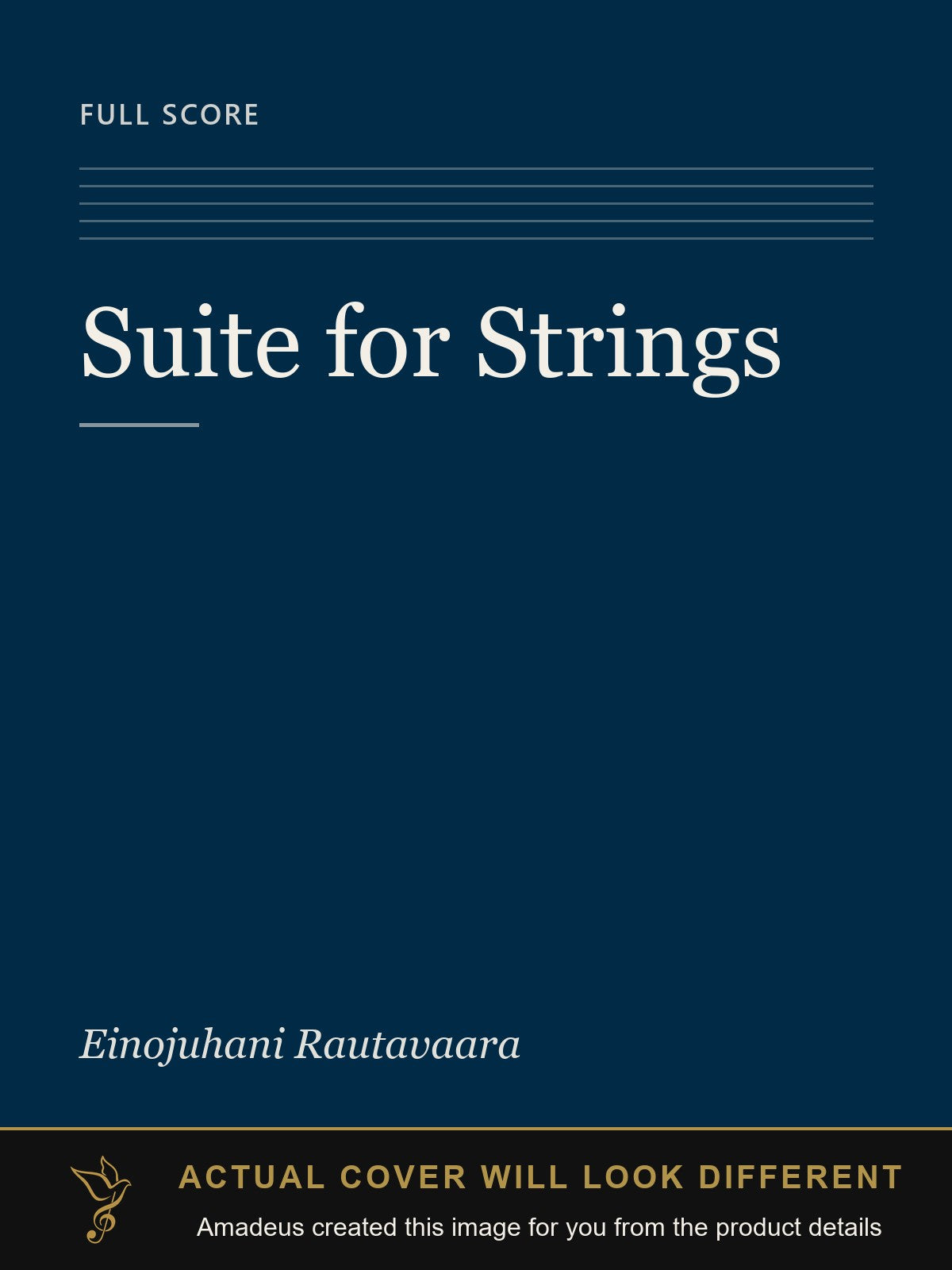 Suite for Strings - Amadeus created this image from the product details; the actual cover will look different
