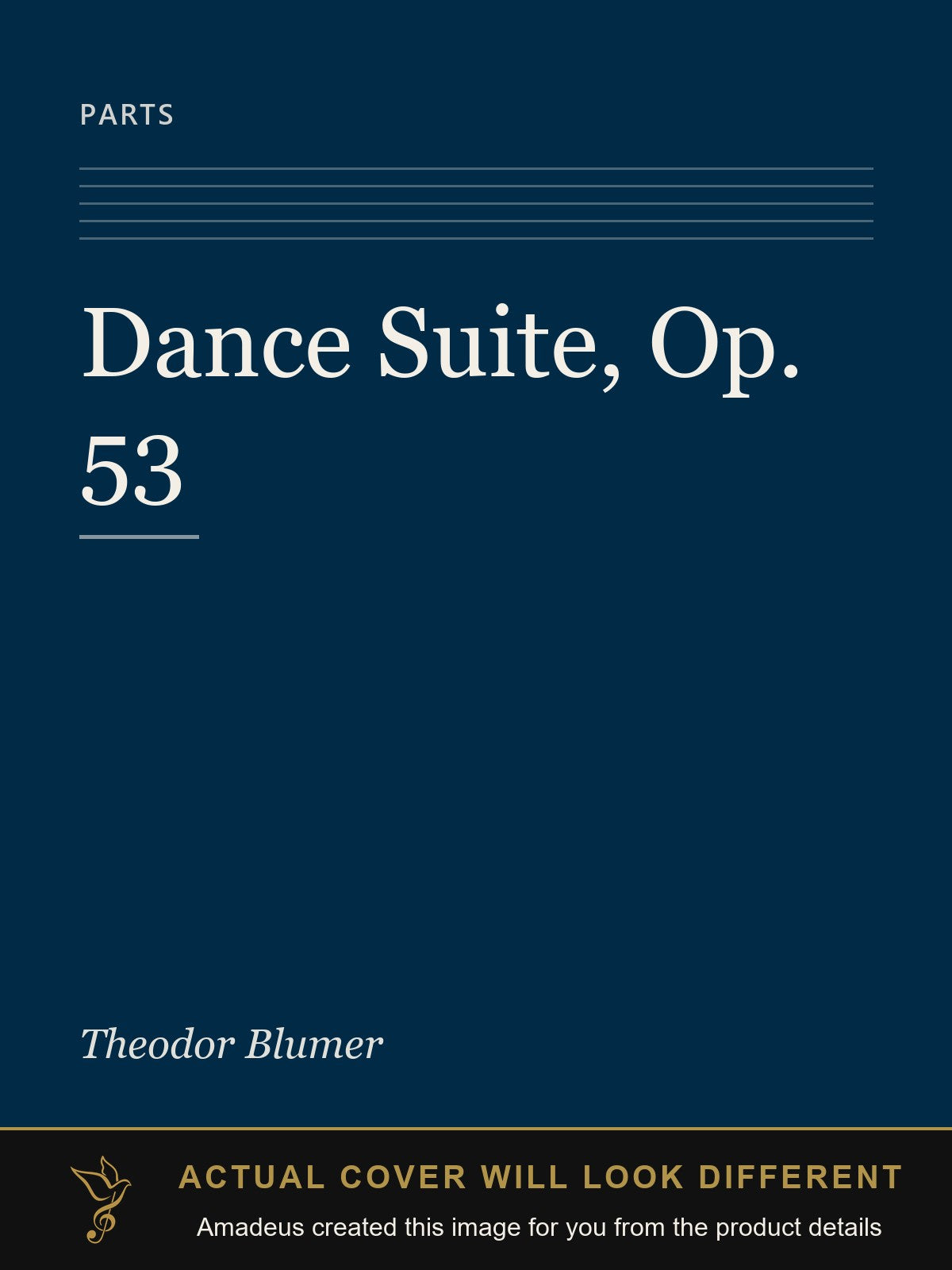 Dance Suite, Op. 53 - Amadeus created this image from the product details; the actual cover will look different