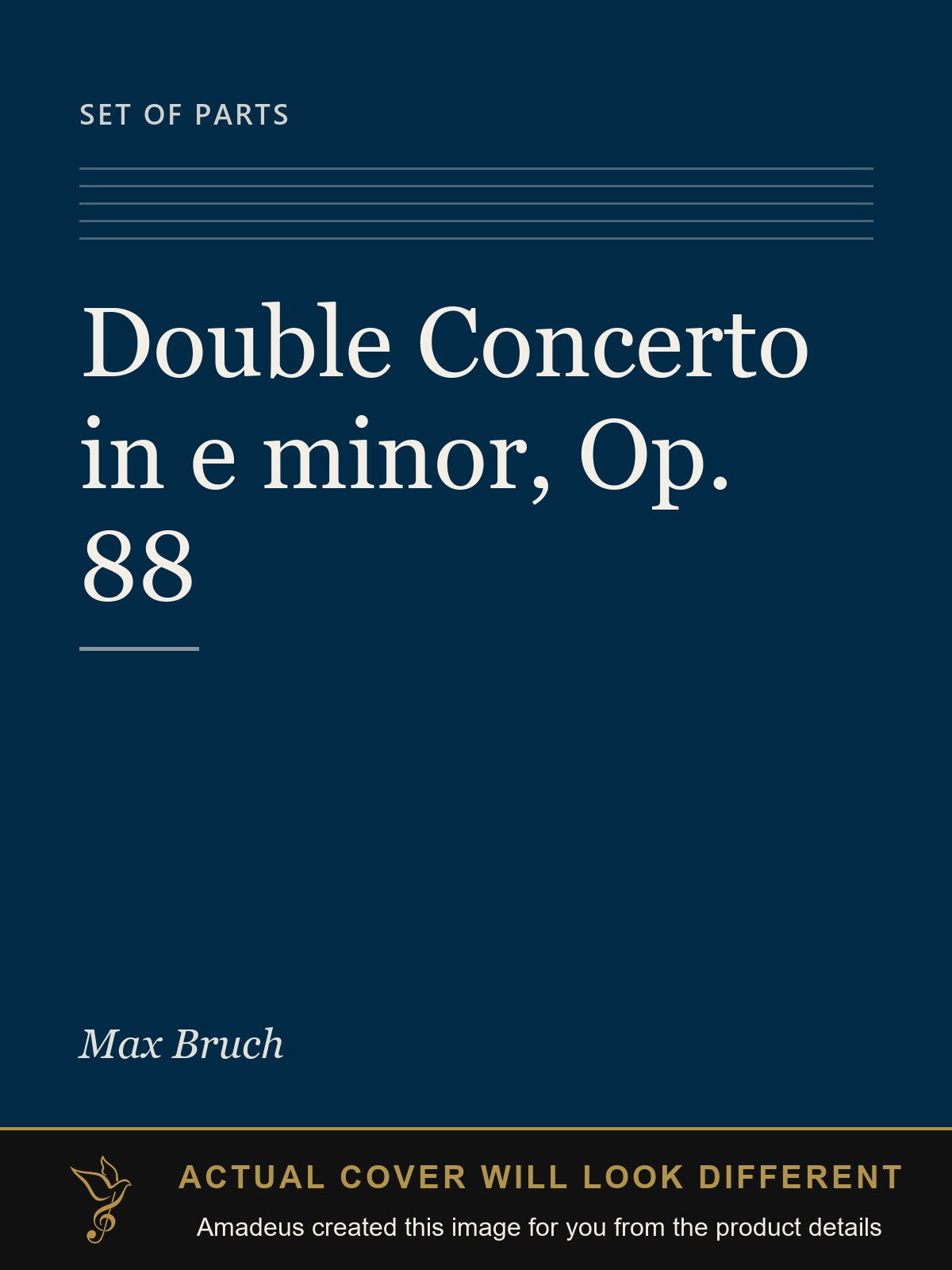 Double Concerto in e minor, Op. 88 - Amadeus created this image from the product details; the actual cover will look different