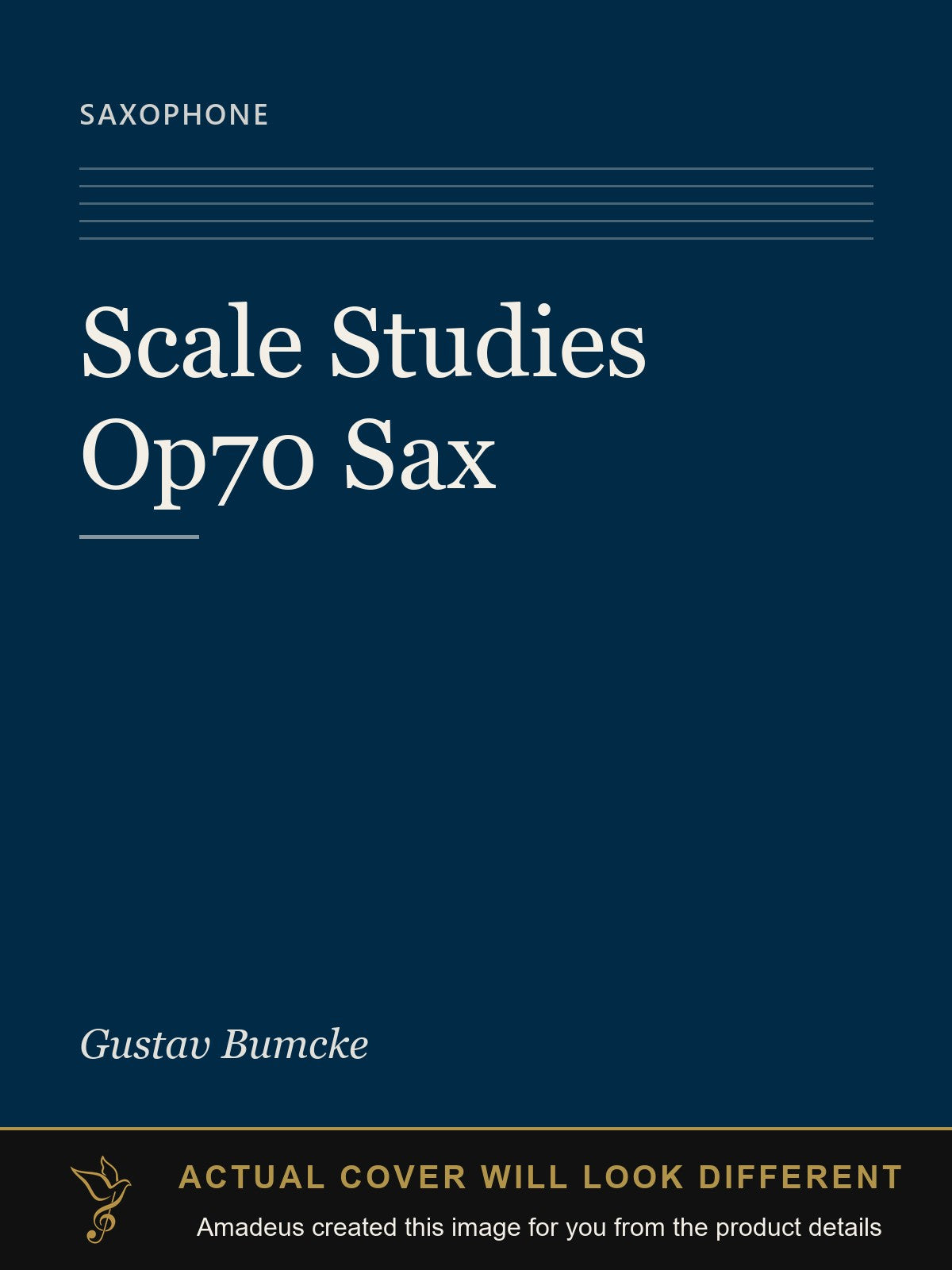 Scale Studies Op70 Sax - Amadeus created this image from the product details; the actual cover will look different