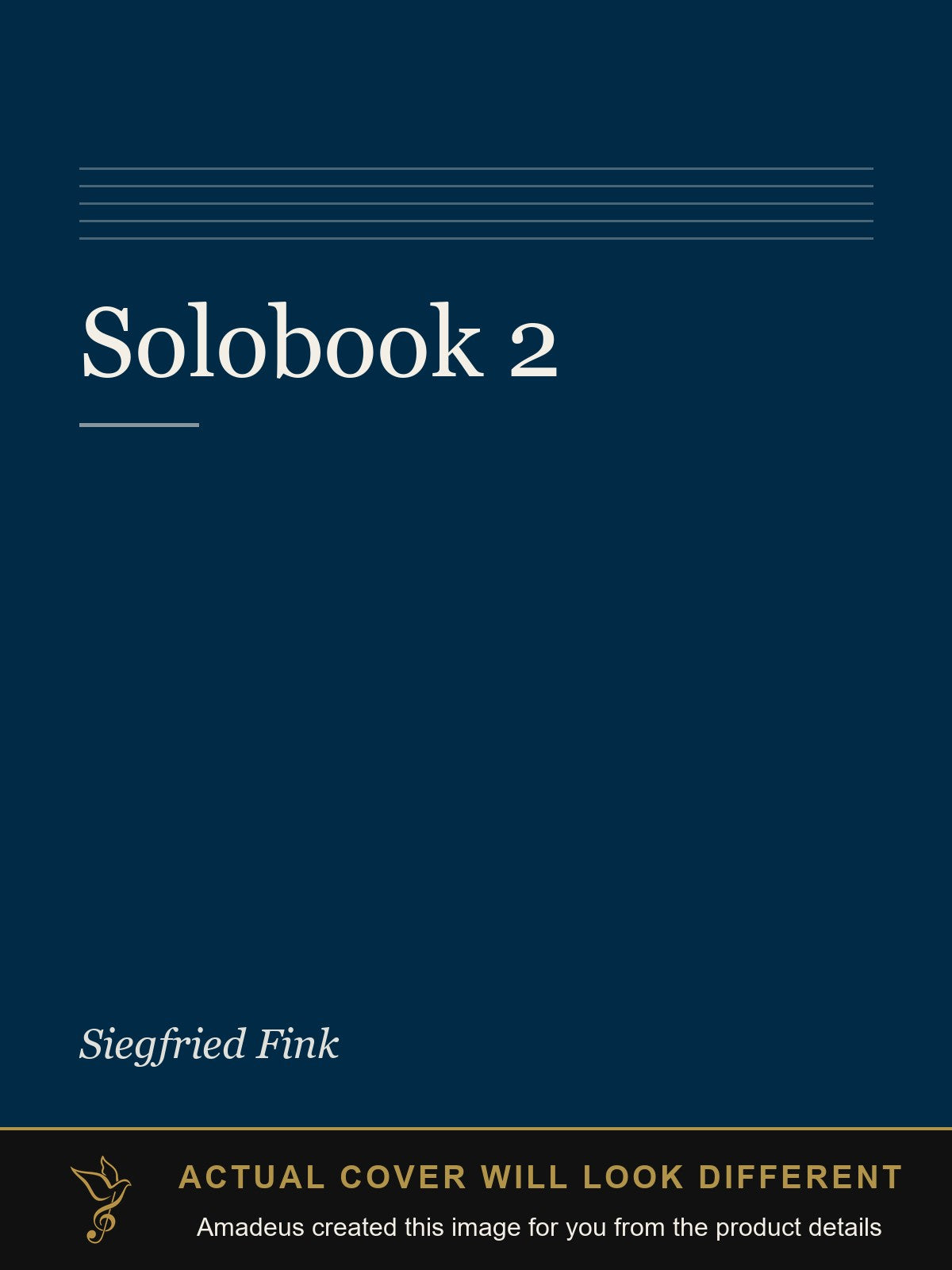 Solobook 2 - Amadeus created this image from the product details; the actual cover will look different