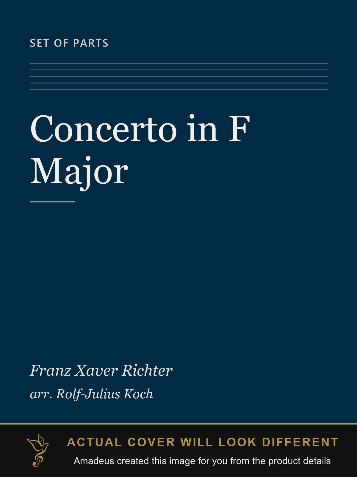 Concerto in F Major - Amadeus created this image from the product details; the actual cover will look different