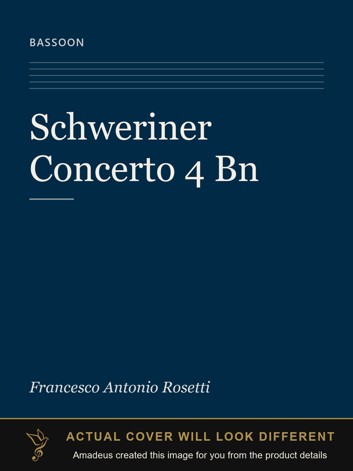 Schweriner Concerto 4 Bn - Amadeus created this image from the product details; the actual cover will look different