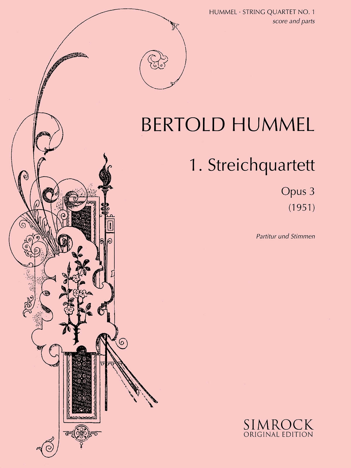Product Cover for String Quartet No, 1, Op. 3 (1951)