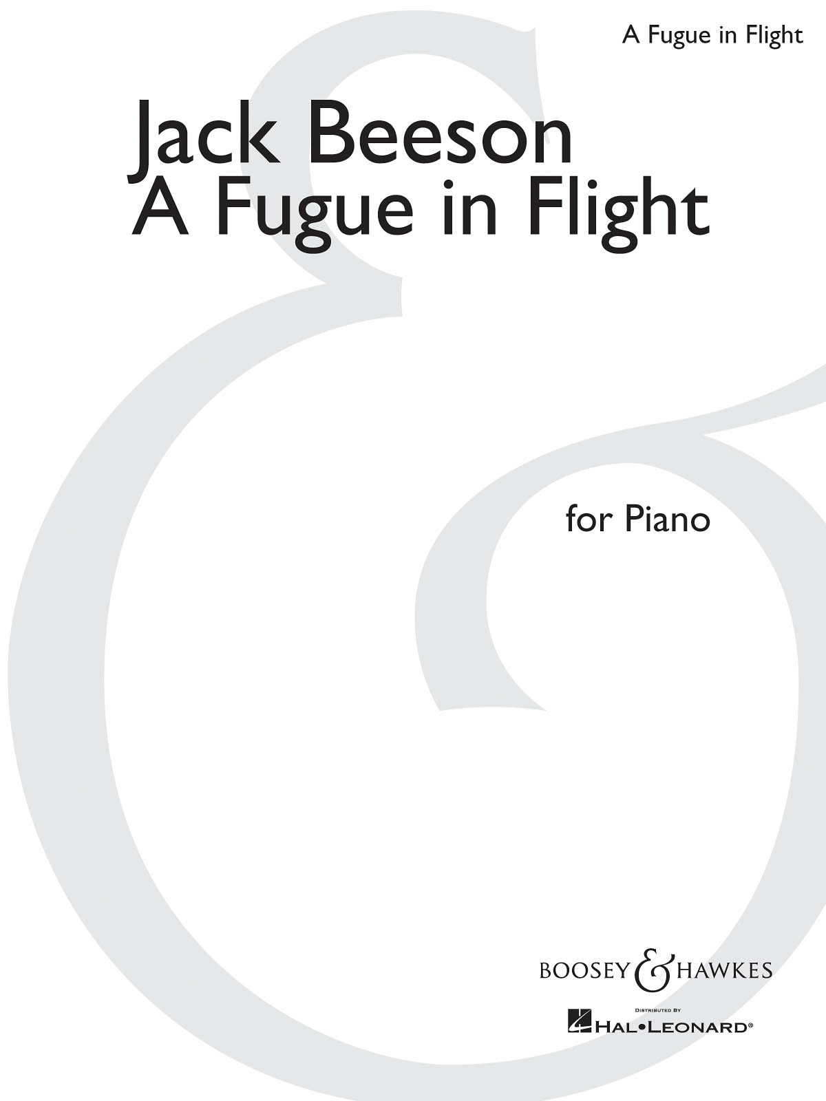 Product Cover for A Fugue in Flight