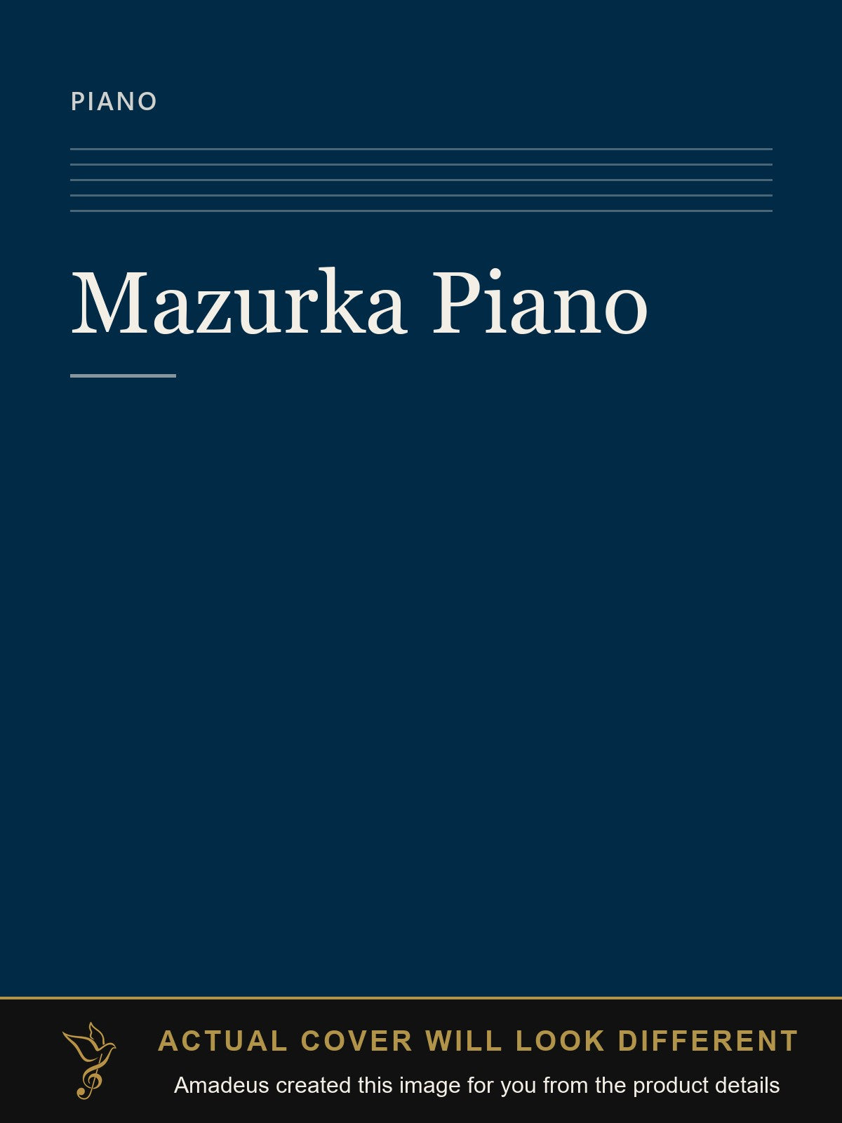 Mazurka Piano - Amadeus created this image from the product details; the actual cover will look different
