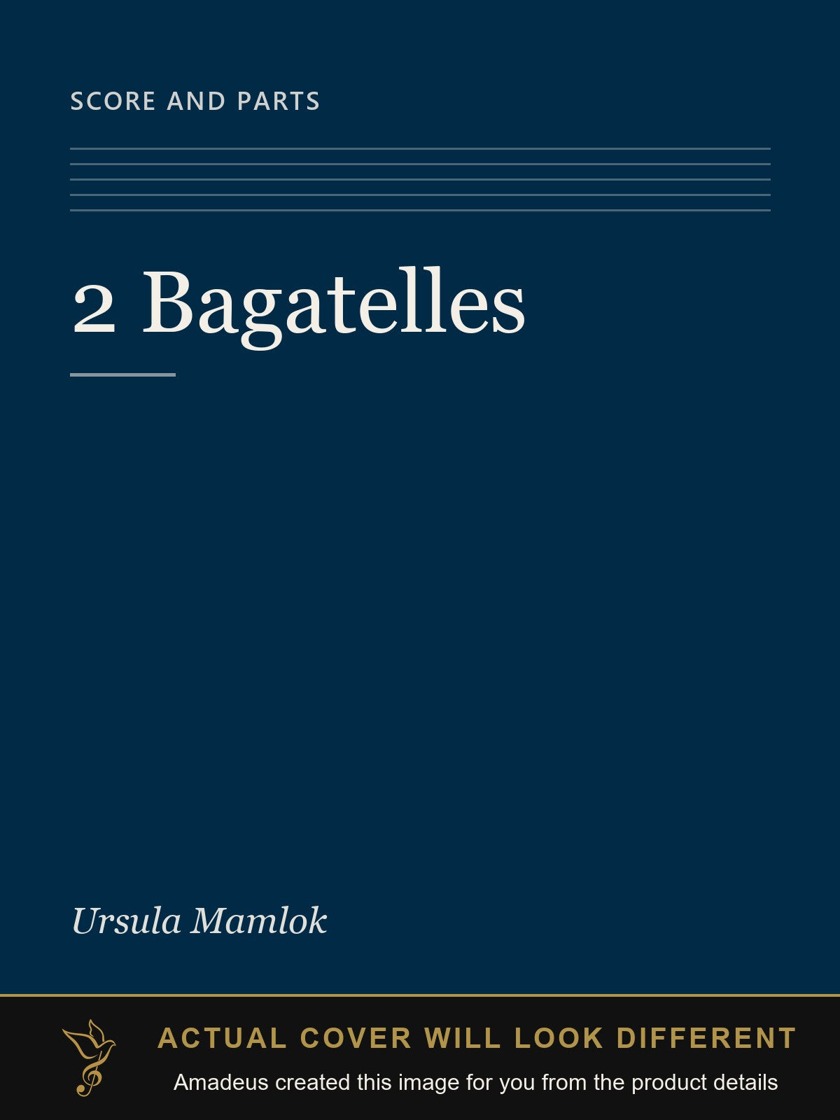 2 Bagatelles - Amadeus created this image from the product details; the actual cover will look different