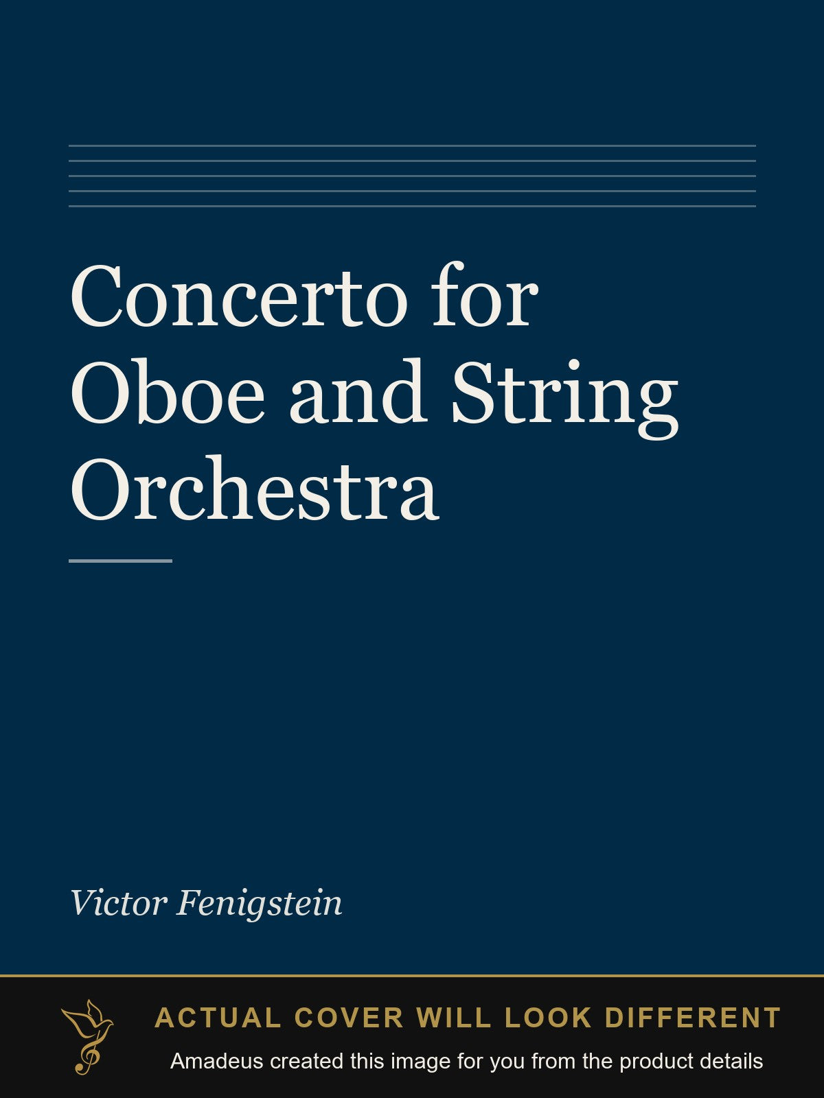 Concerto for Oboe and String Orchestra - Amadeus created this image from the product details; the actual cover will look different