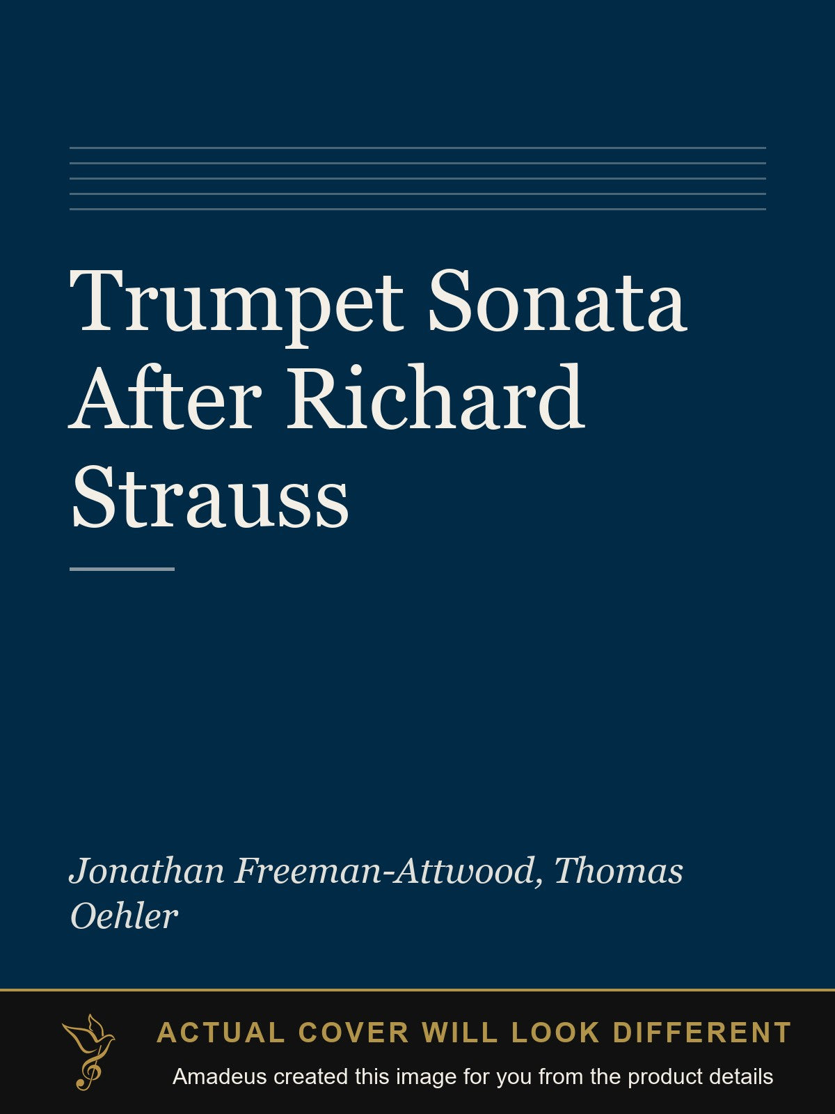Trumpet Sonata After Richard Strauss - Amadeus created this image from the product details; the actual cover will look different