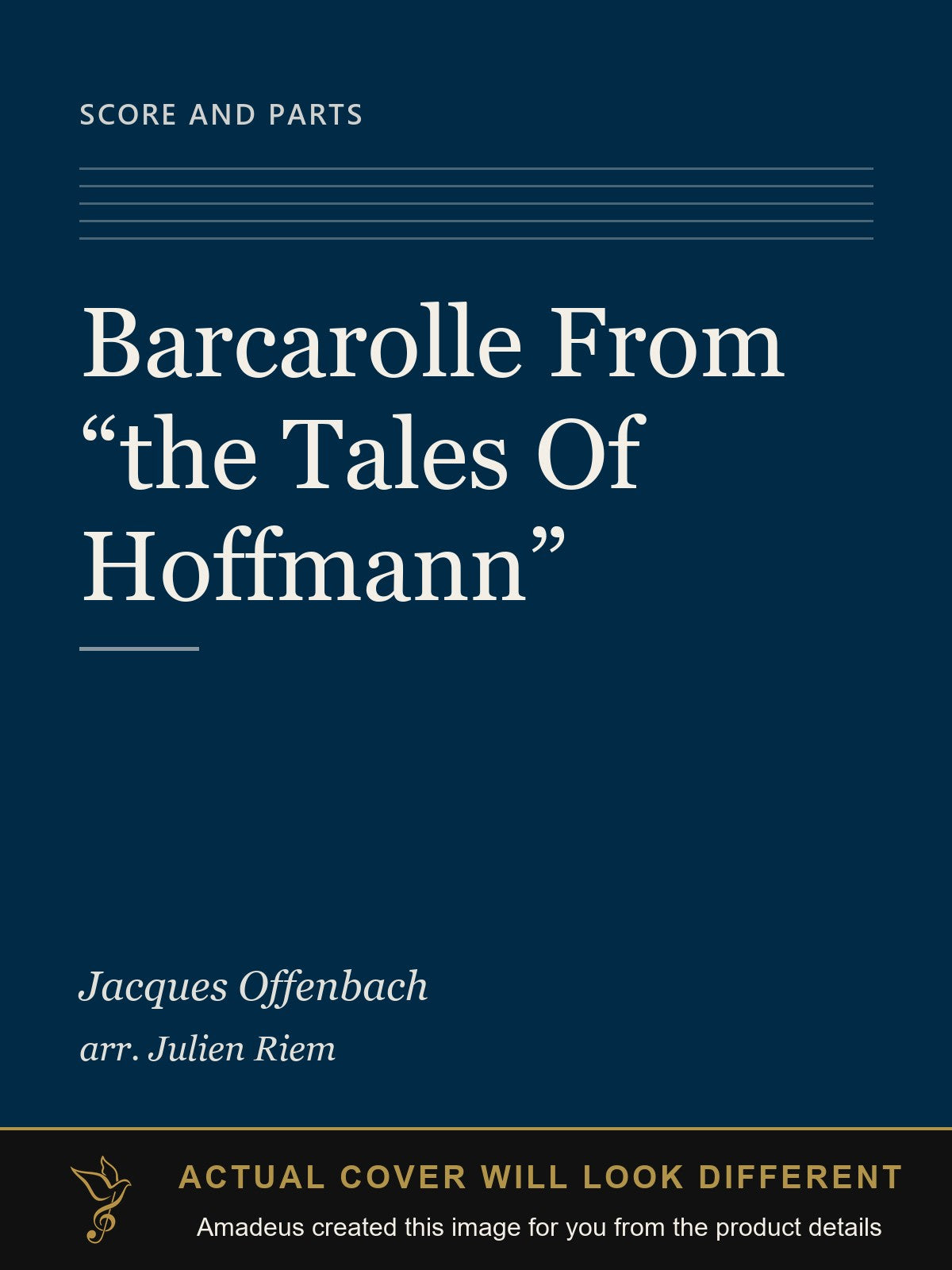 Barcarolle From “the Tales Of Hoffmann” - Amadeus created this image from the product details; the actual cover will look different