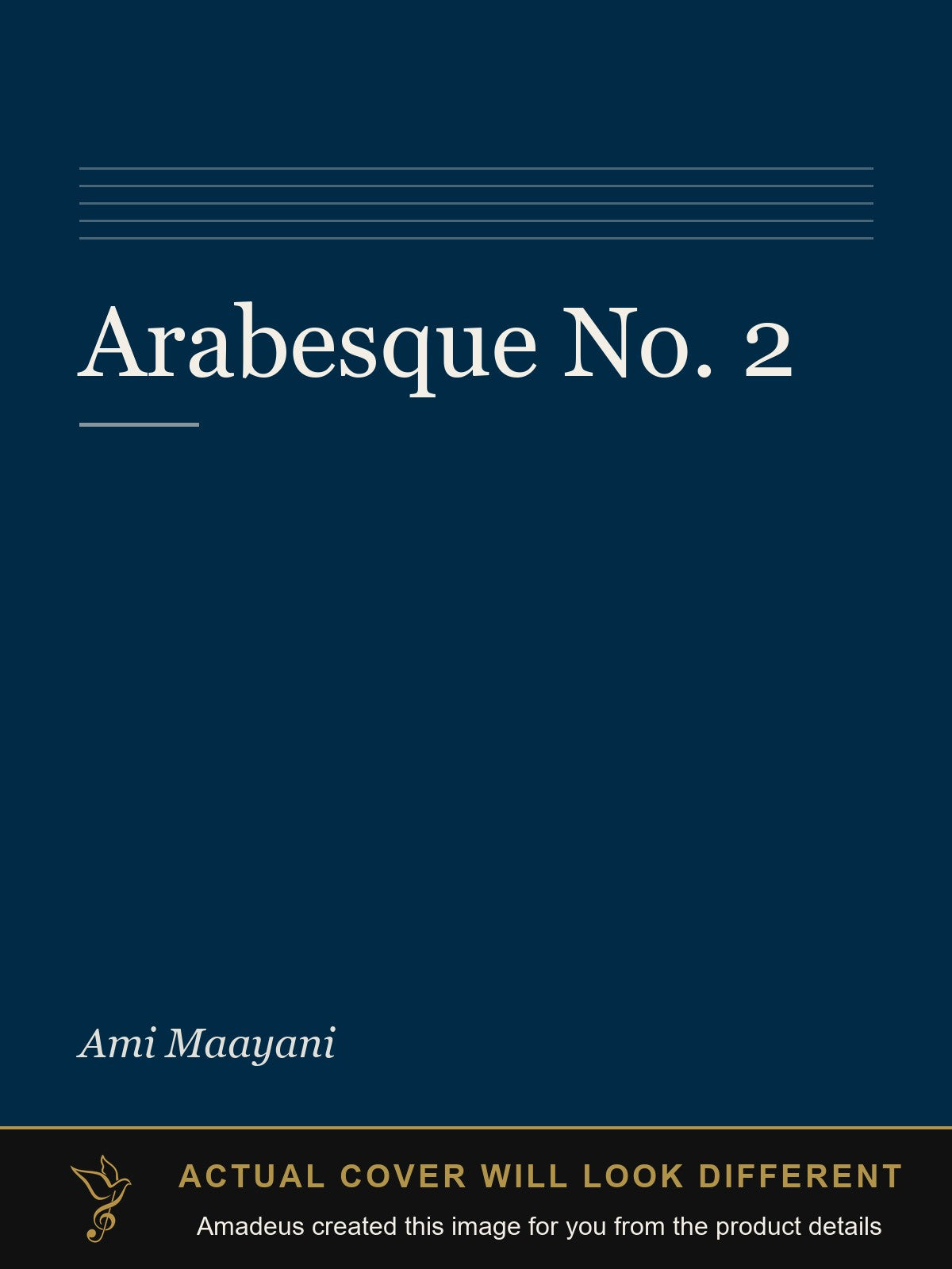 Arabesque No. 2 - Amadeus created this image from the product details; the actual cover will look different