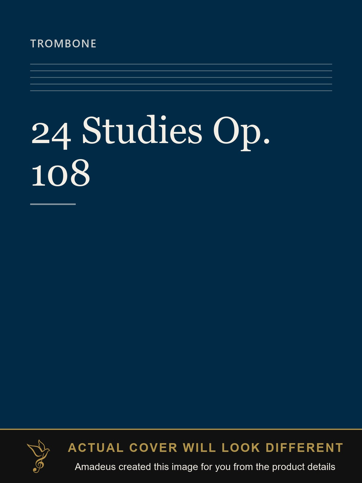 24 Studies Op. 108 - Amadeus created this image from the product details; the actual cover will look different