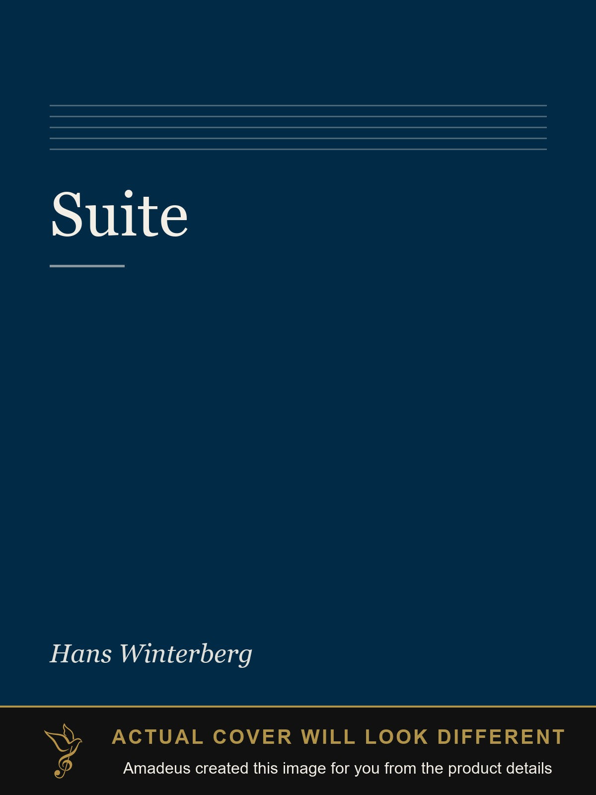 Suite - Amadeus created this image from the product details; the actual cover will look different