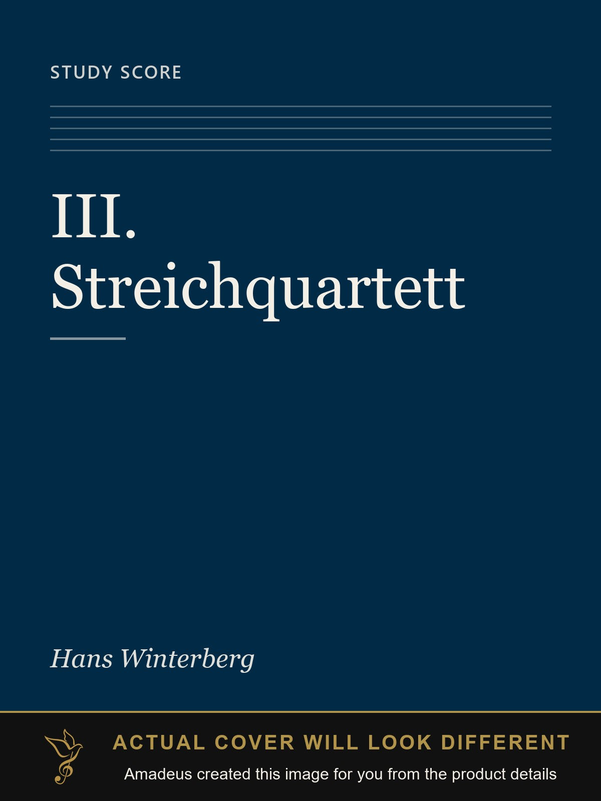 III. Streichquartett - Amadeus created this image from the product details; the actual cover will look different