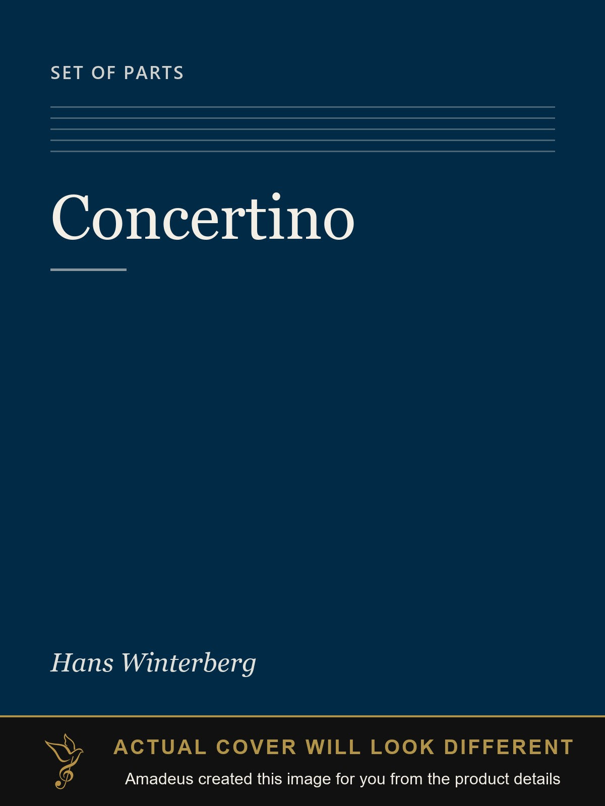 Concertino - Amadeus created this image from the product details; the actual cover will look different