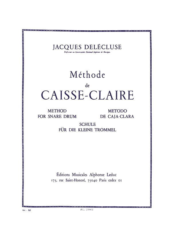 Product Cover for Methode De Caisse-Claire