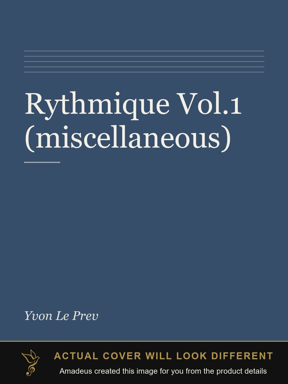 Rythmique Vol.1 (miscellaneous) - Amadeus created this image from the product details; the actual cover will look different
