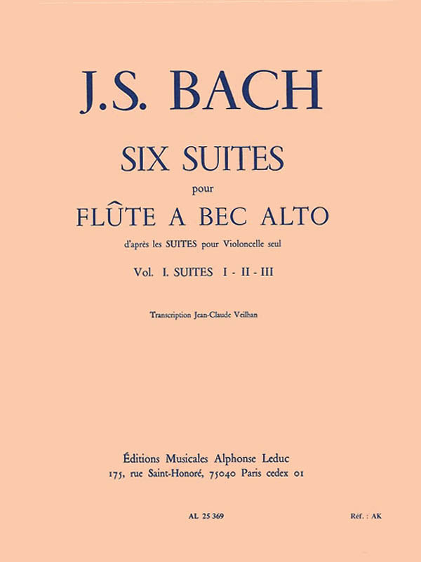 Product Cover for Six Suites - Vol. 1 (alto Recorder)