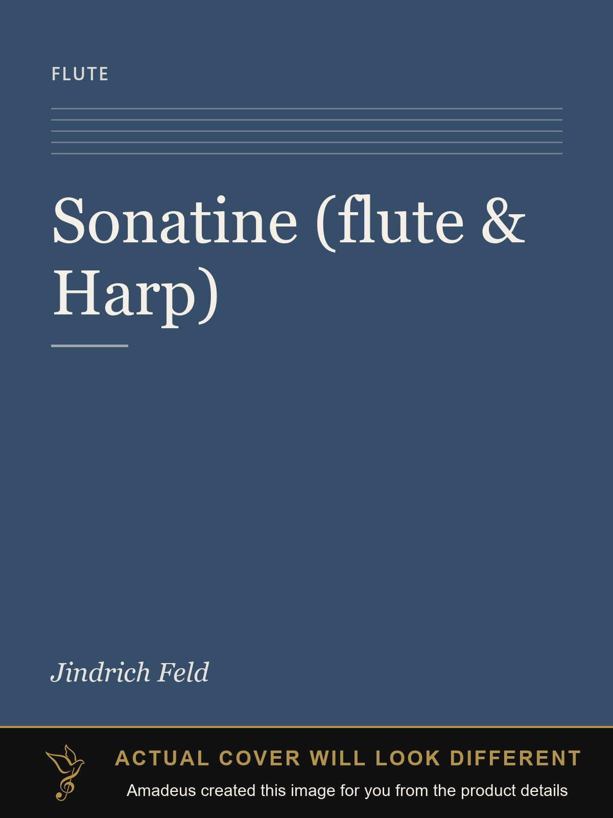 Sonatine (flute & Harp) - Amadeus created this image from the product details; the actual cover will look different