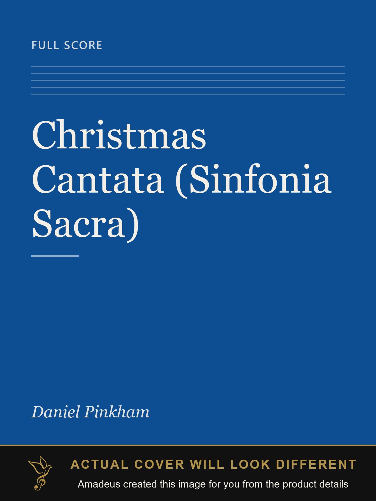 Christmas Cantata (Sinfonia Sacra) - Amadeus created this image from the product details; the actual cover will look different
