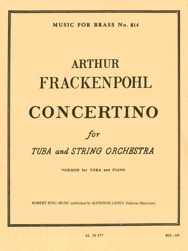 Product Cover for Concertino for Tuba
