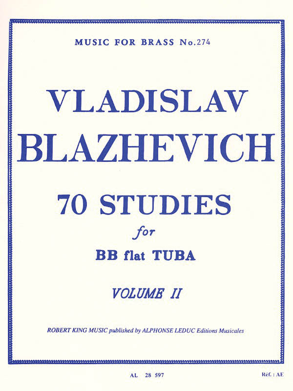 Product Cover for 70 Studies for Bb Tuba – Volume II