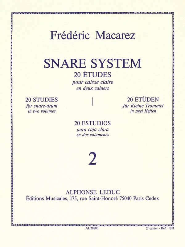 Product Cover for Snare System, 20 Studies For Snare Drum (volume 2)