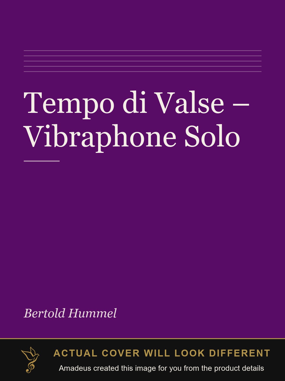 Tempo di Valse – Vibraphone Solo - Amadeus created this image from the product details; the actual cover will look different