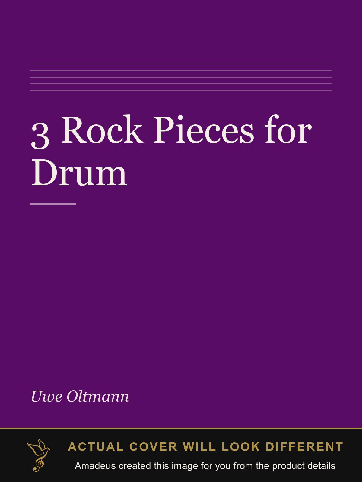 3 Rock Pieces for Drum - Amadeus created this image from the product details; the actual cover will look different