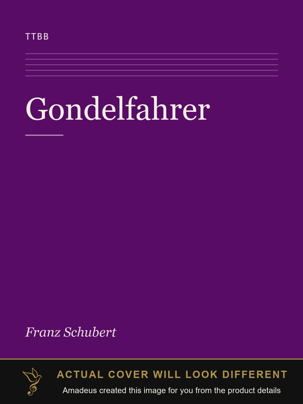 Gondelfahrer - Amadeus created this image from the product details; the actual cover will look different