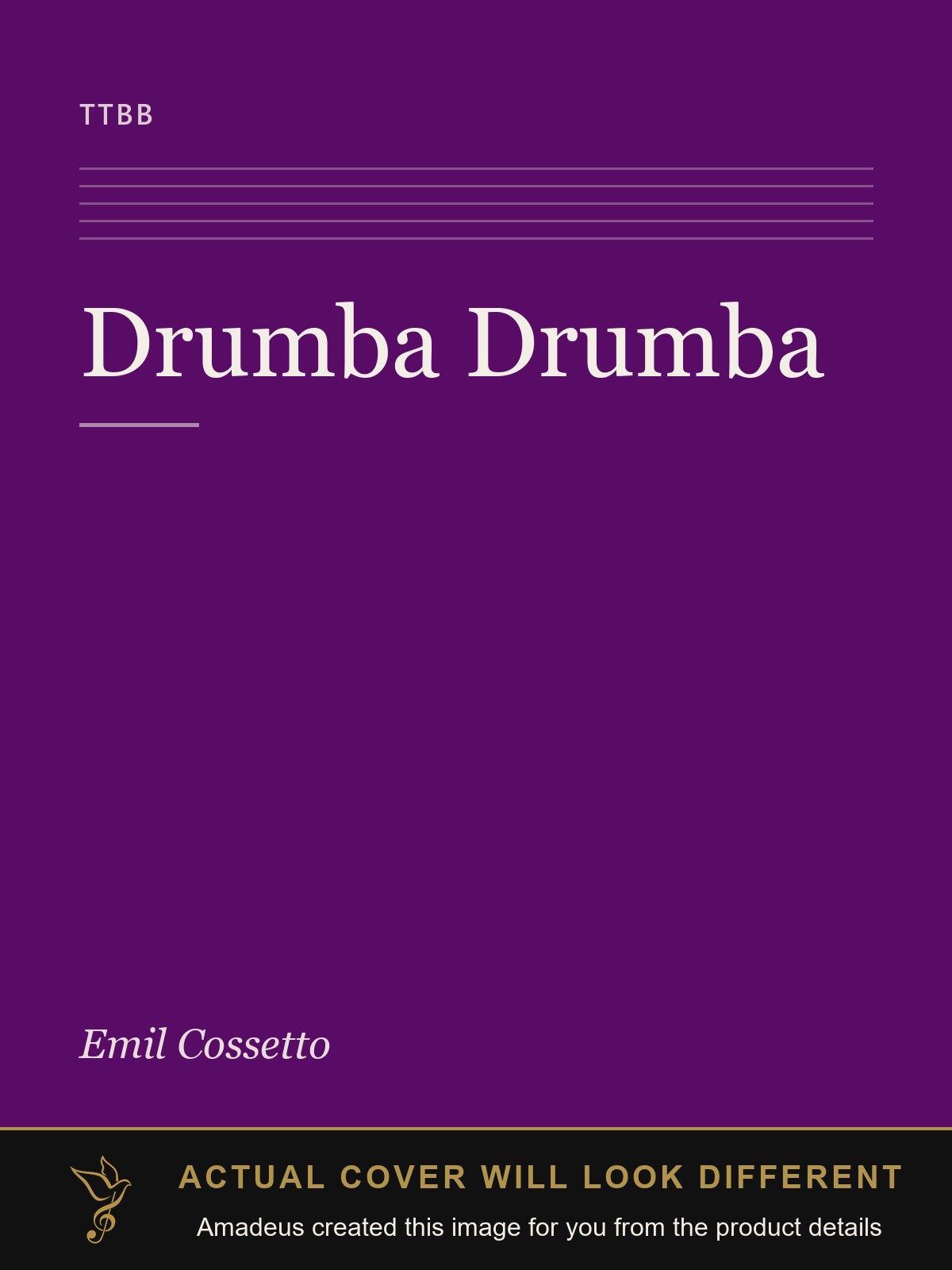 Drumba Drumba - Amadeus created this image from the product details; the actual cover will look different