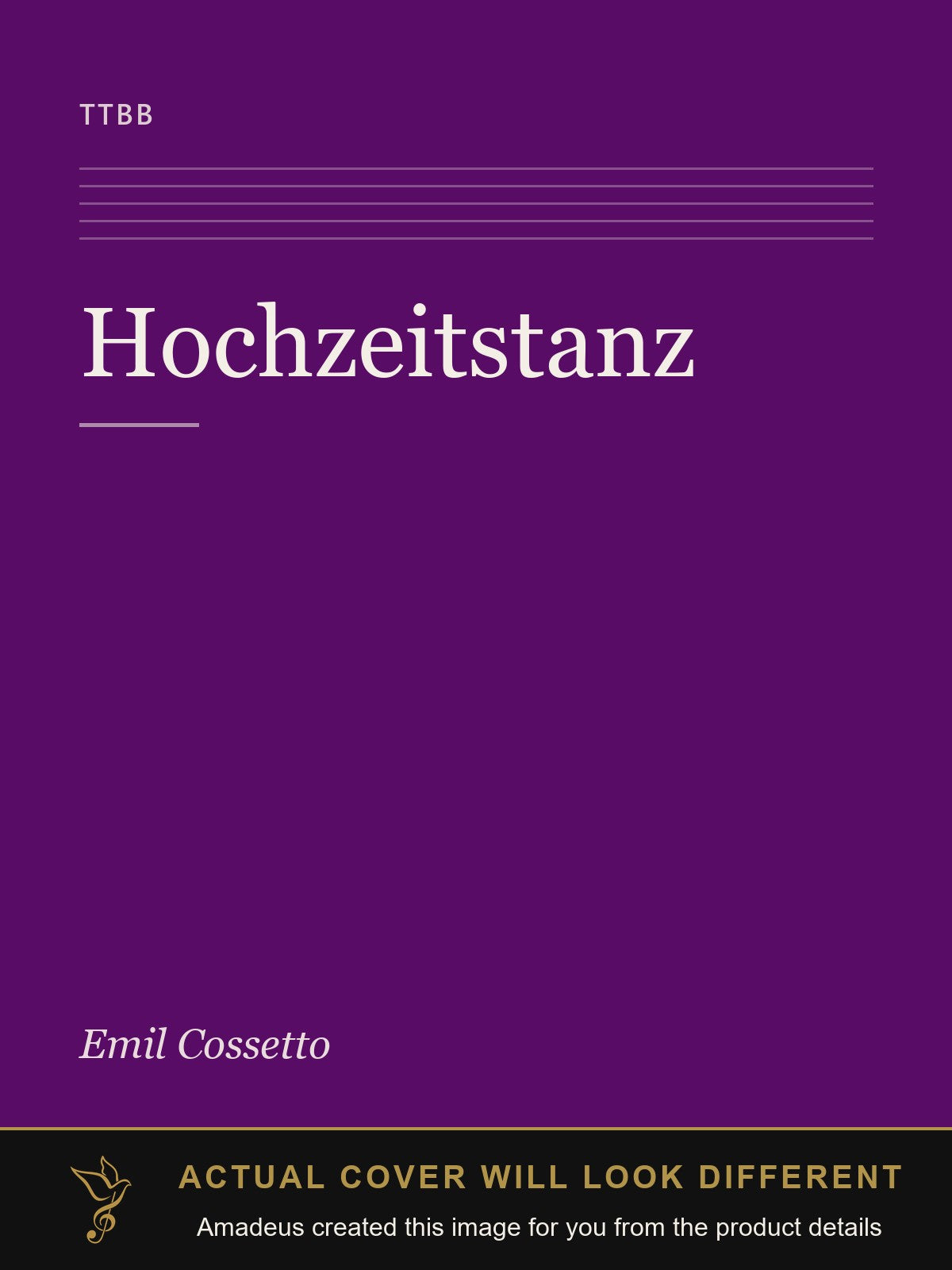 Hochzeitstanz - Amadeus created this image from the product details; the actual cover will look different