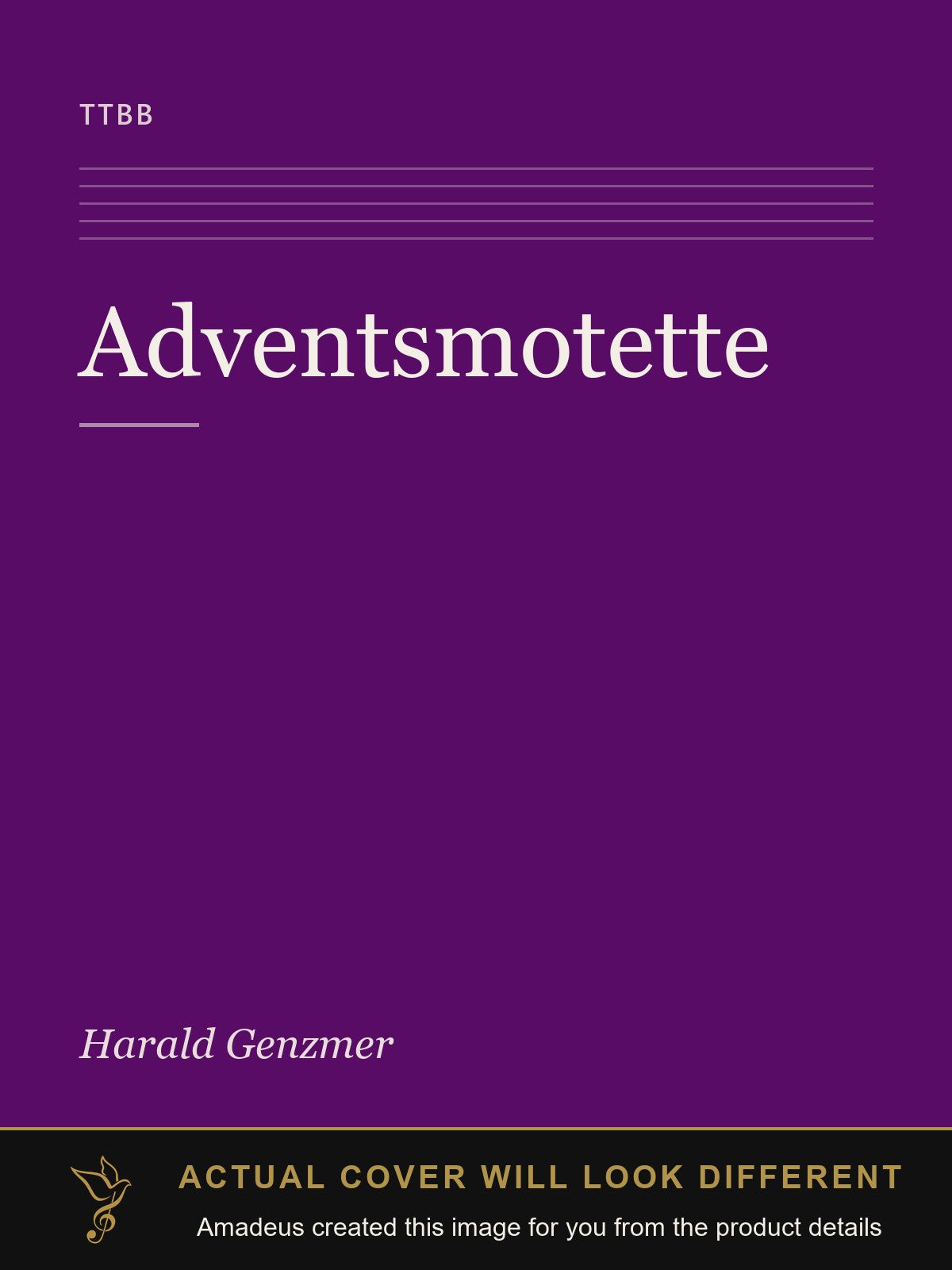Adventsmotette - Amadeus created this image from the product details; the actual cover will look different